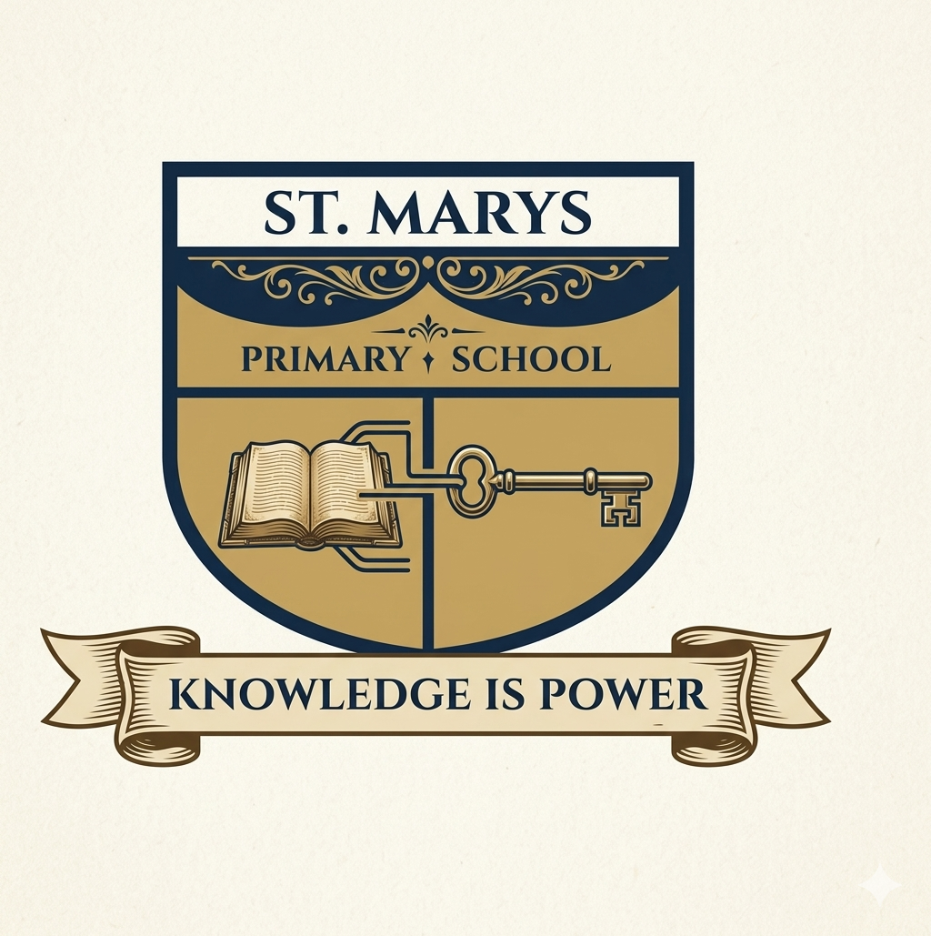 St. Mary's Primary School Logo - Knowledge Is Power
